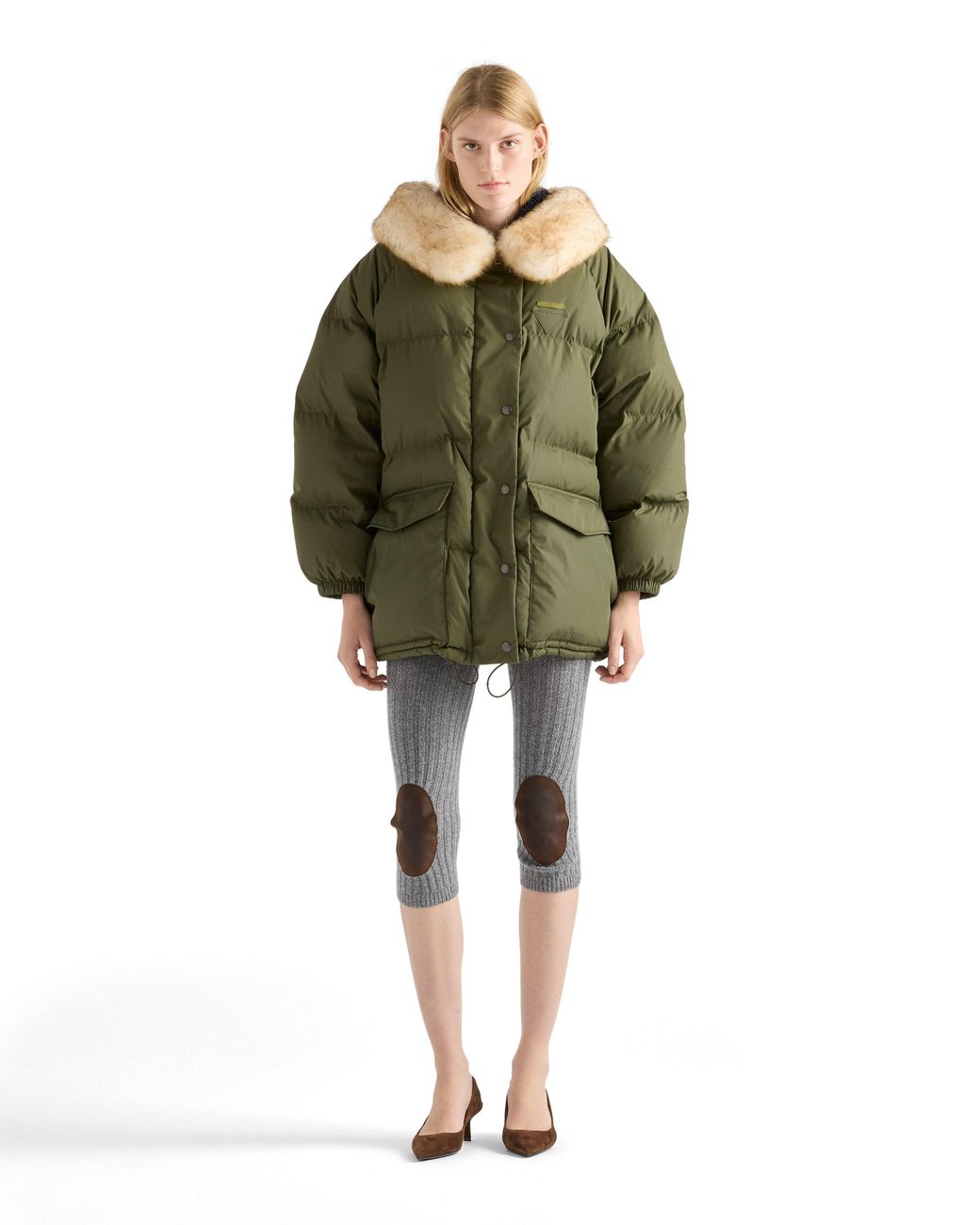 Prada Green Re-Nylon Down Jacket