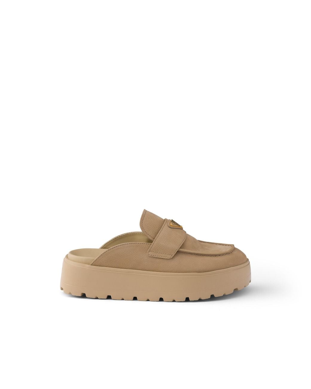 Prada Multicolor Nubuck Flatform Mules