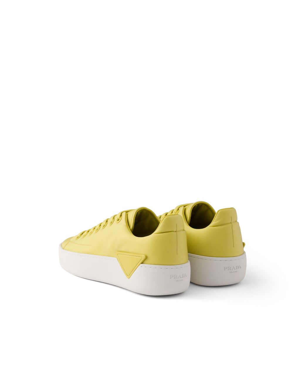 Prada Yellow Court Re-Nylon Sneakers