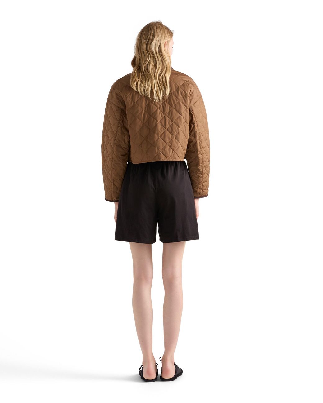 Giubbotto Crop di Prada in Brown