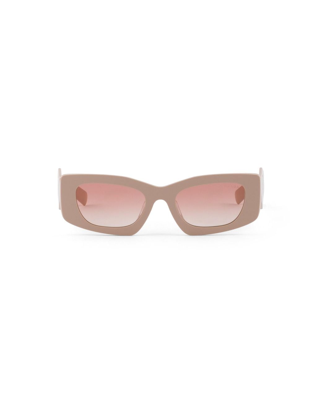 Prada Pink Sunglasses With Triangle Logo