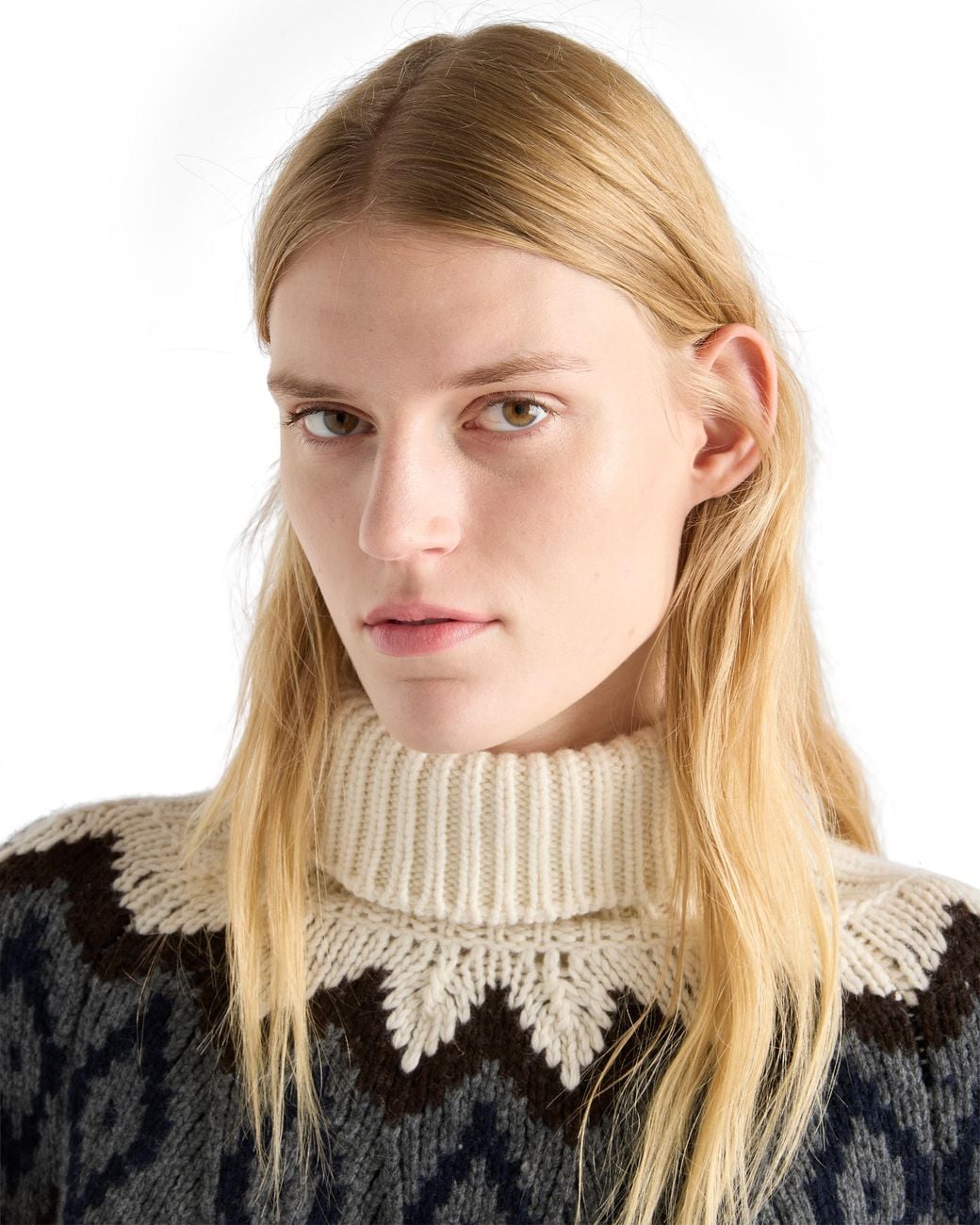 Jersey De Cuello Alto De Lana Y Cachemir, Mujer, Talla Prada de color Black