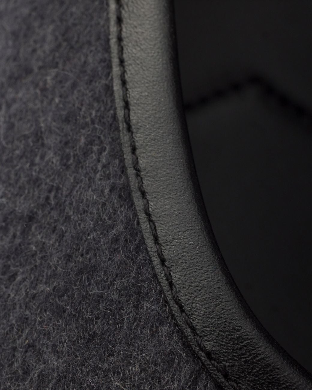 Prada Black Fabric Ballerinas, Anthracite