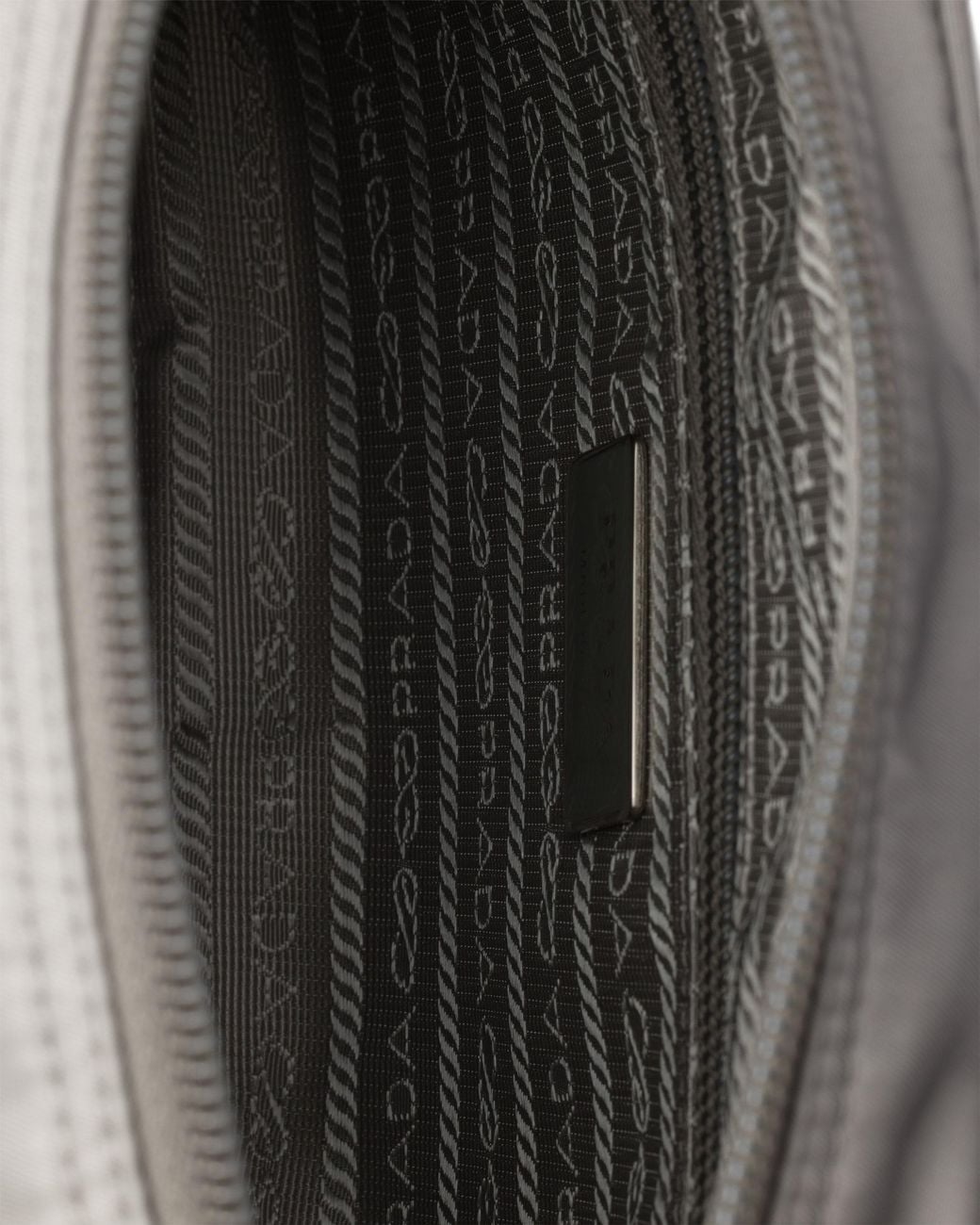 Prada Gray Re-Nylon Shoulder Bag