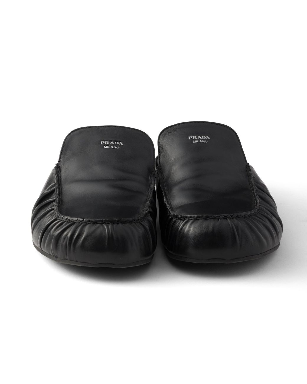 Prada Mules Aus Leder, Herren, Größe 10,5 in Black für Herren