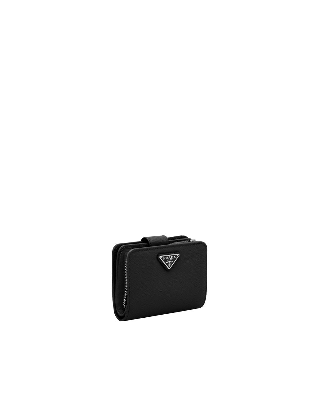 Prada White Small Saffiano Leather Wallet