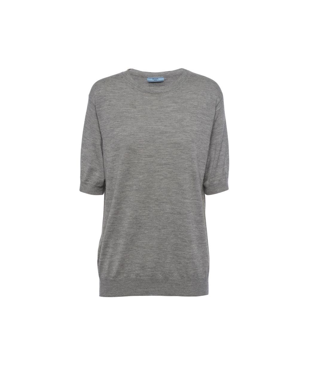 Prada Gray Cashmere Crew-neck Sweater