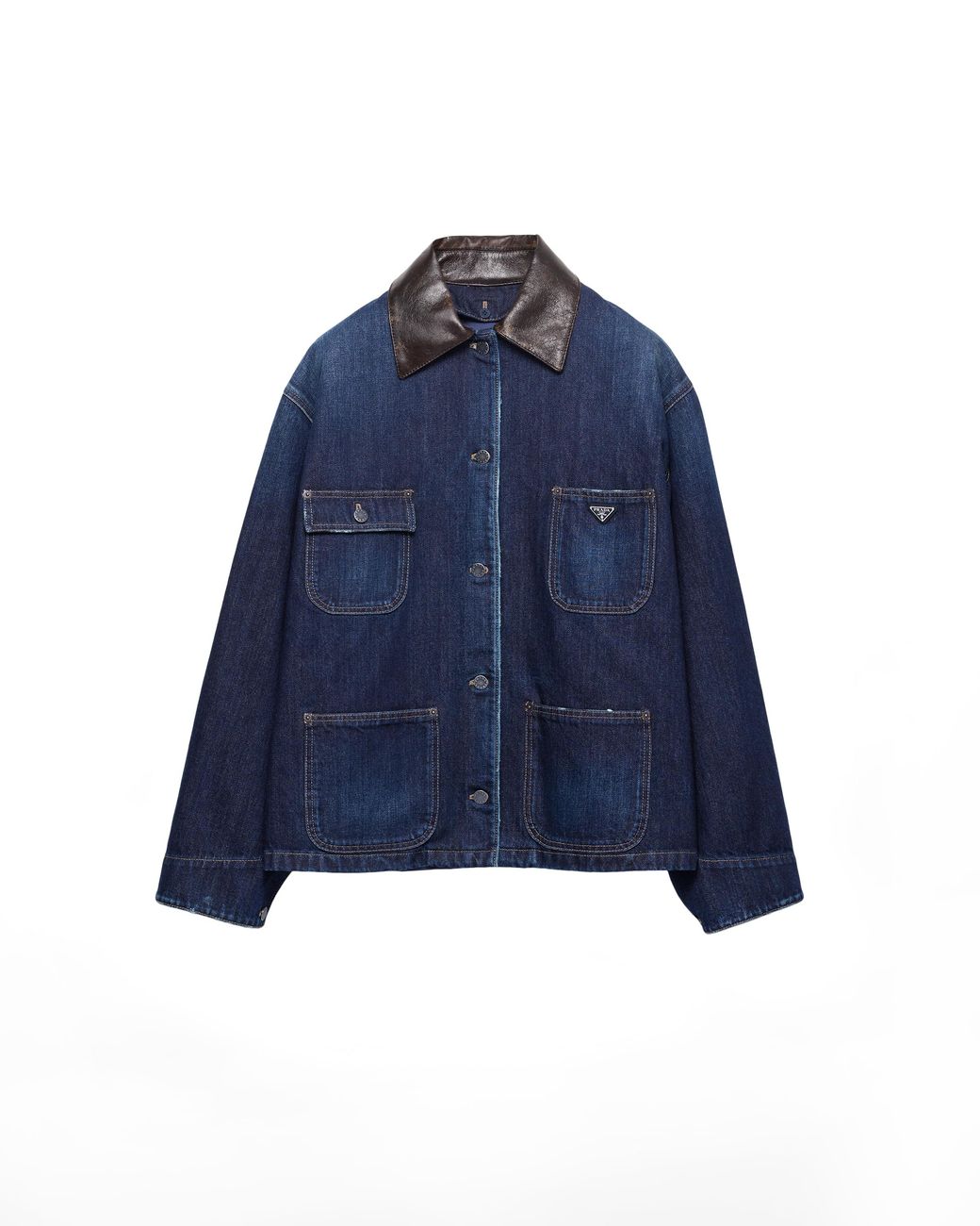 Prada Blue Denim Trucker Jacket