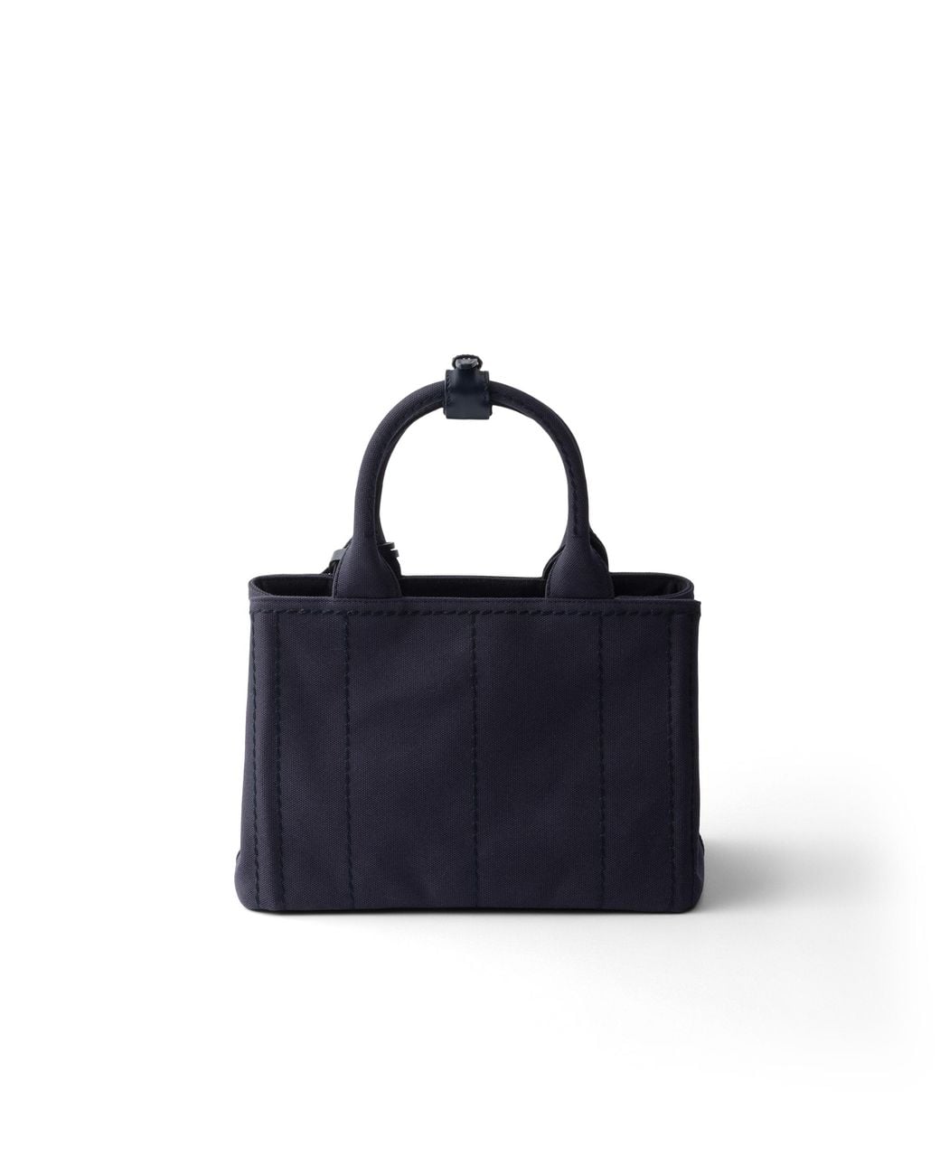 Prada Blue Jardinière Small Cotton Canvas Bag, Baltic
