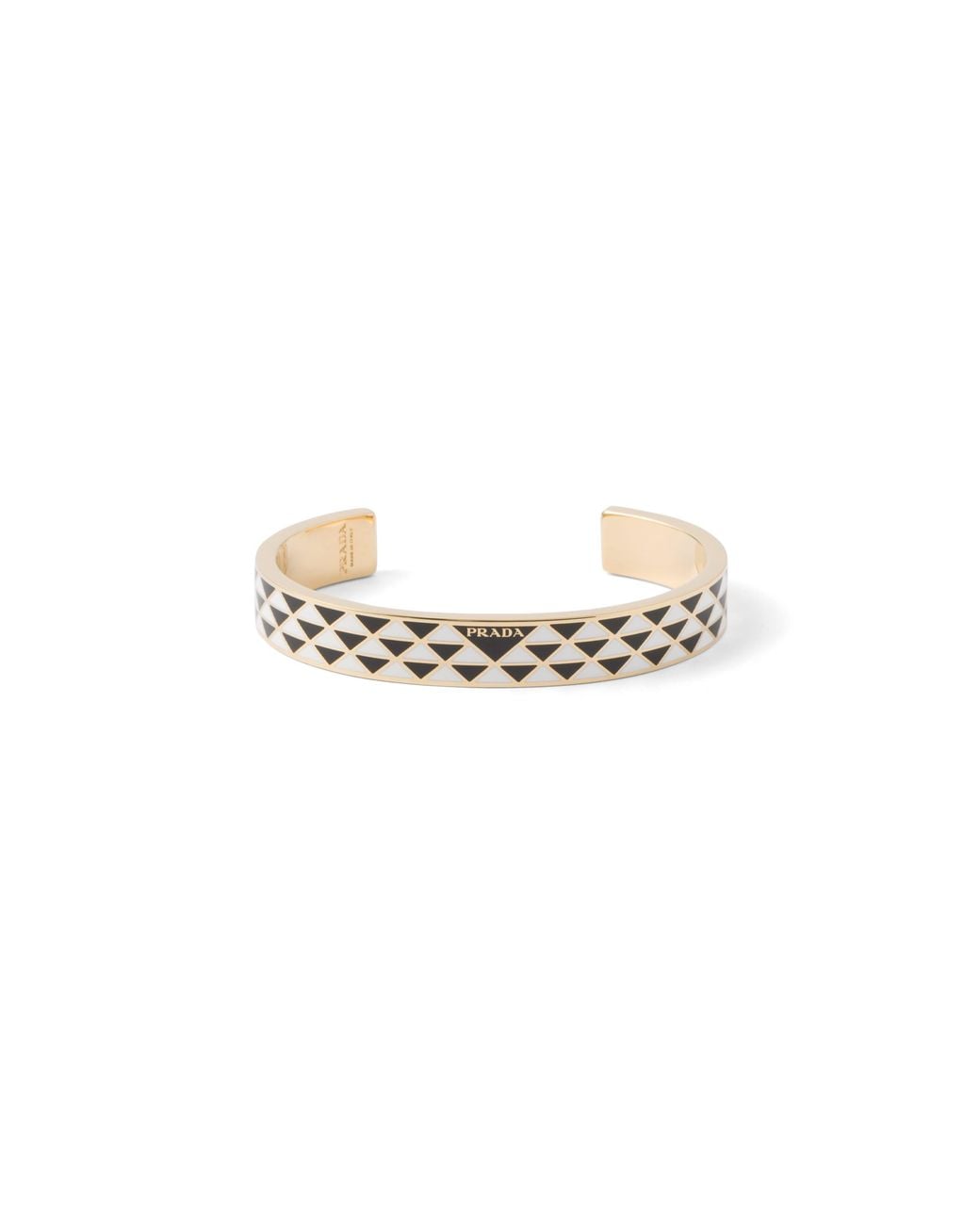 Prada Metallic Enameled Metal Bracelet