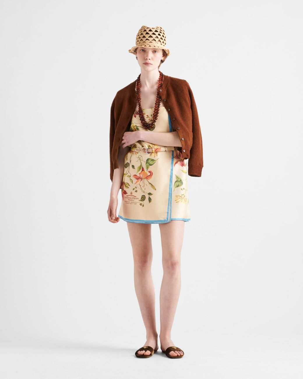 【プラダ・PRADA】Printed twill dress Prada Printed twill dress | REVERSIBLE