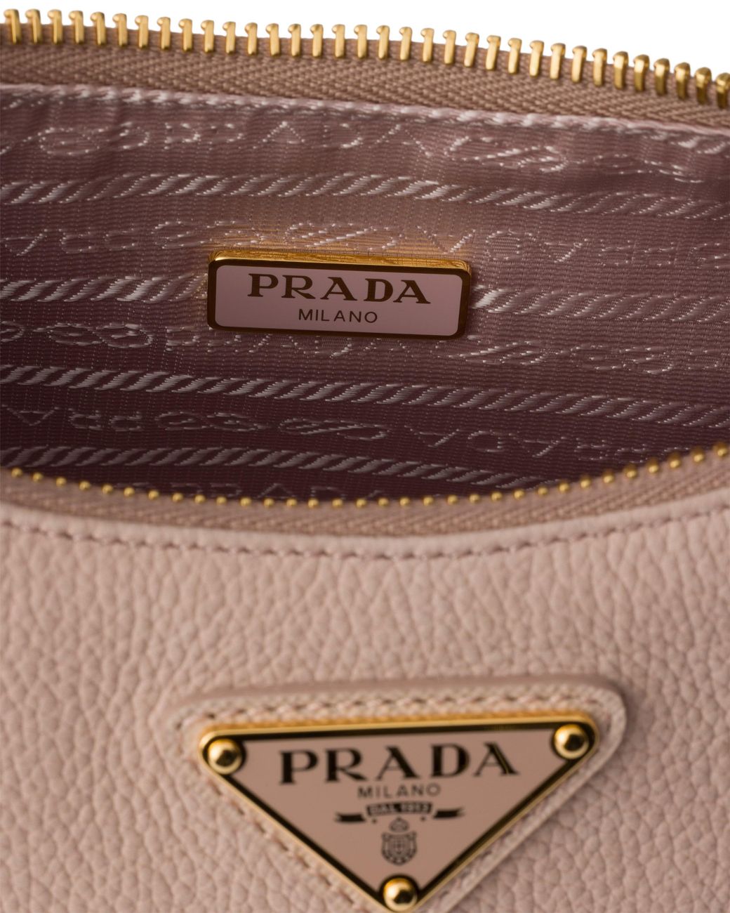 Prada Pink Re-Edition 2005 Nubuck And Saffiano Leather Mini-Bag