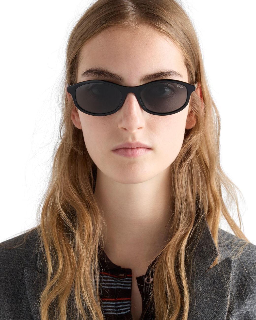 Prada Multicolor Sunglasses With The Iconic Metal Plaque
