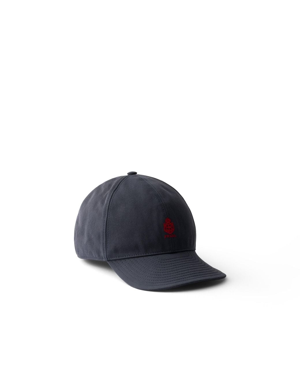 Prada Blue Old Gabardine Baseball Cap for men