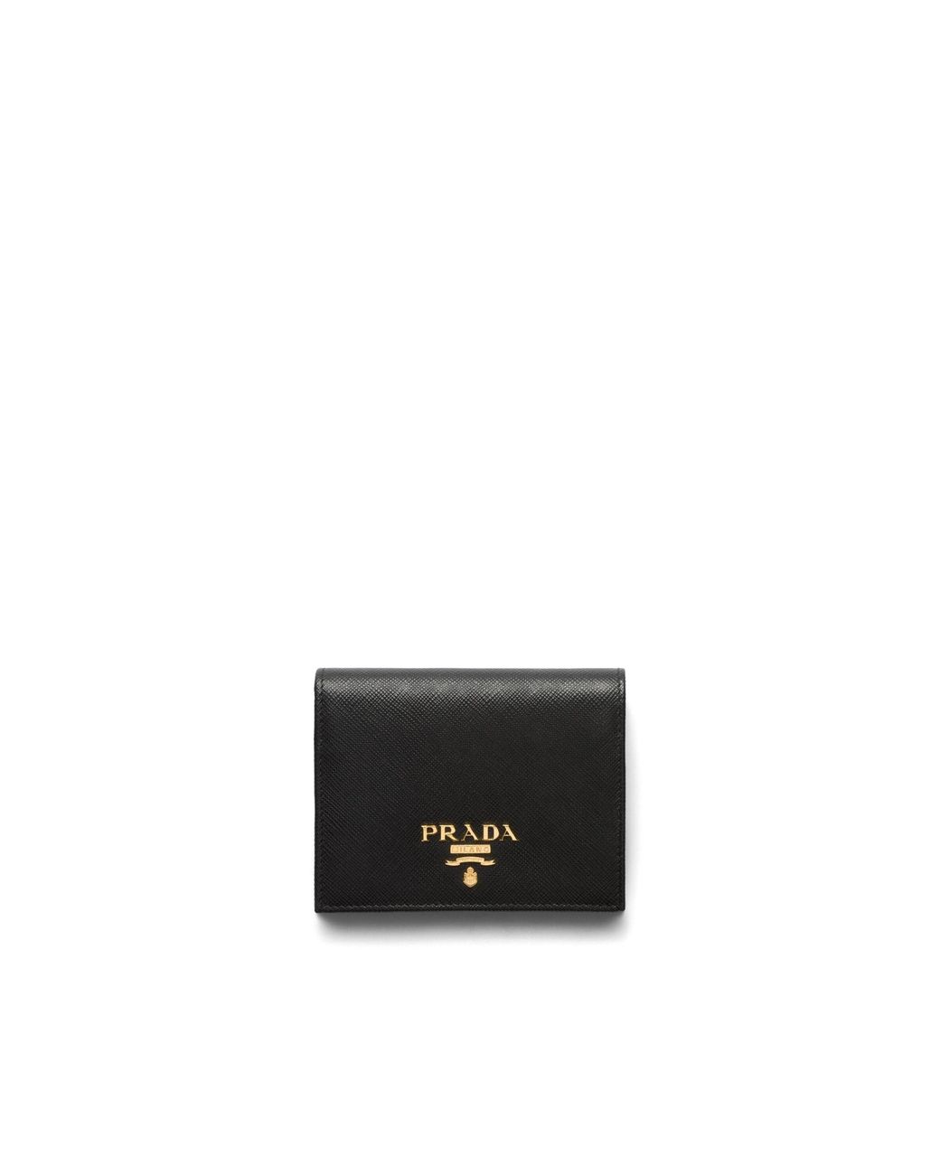 Prada White Small Saffiano Leather Wallet