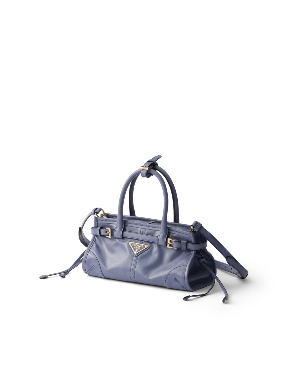 Prada Blue Bonnie Leather Mini Handbag, Aviation