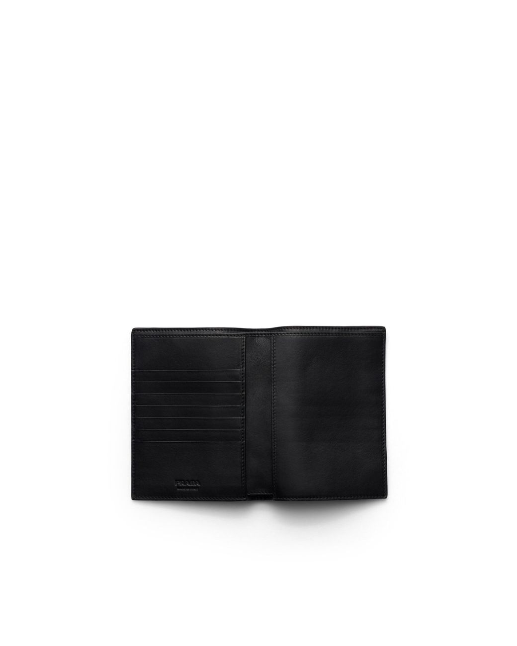 Prada White Antiqued Leather Wallet for men