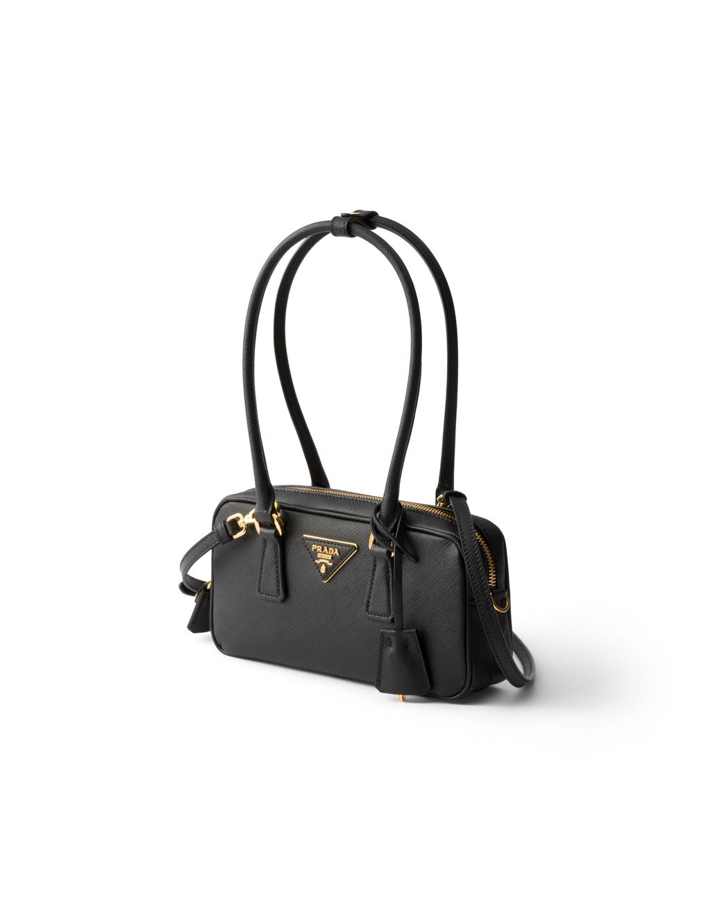 Prada Black Saffiano Leather Top-Handle Mini-Bag