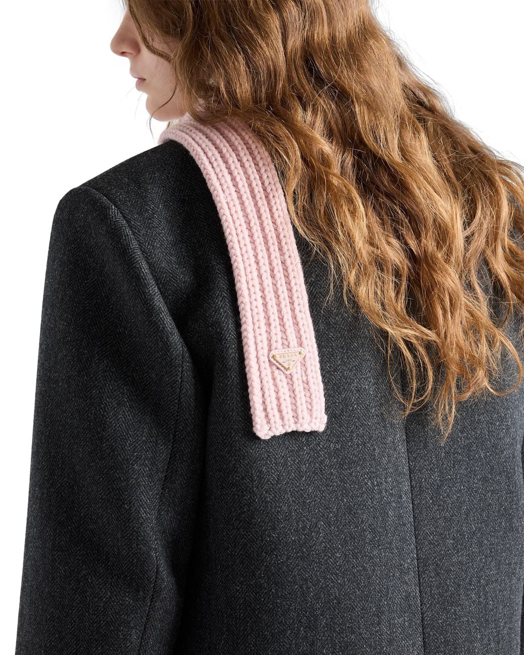 Prada White Wool Scarf