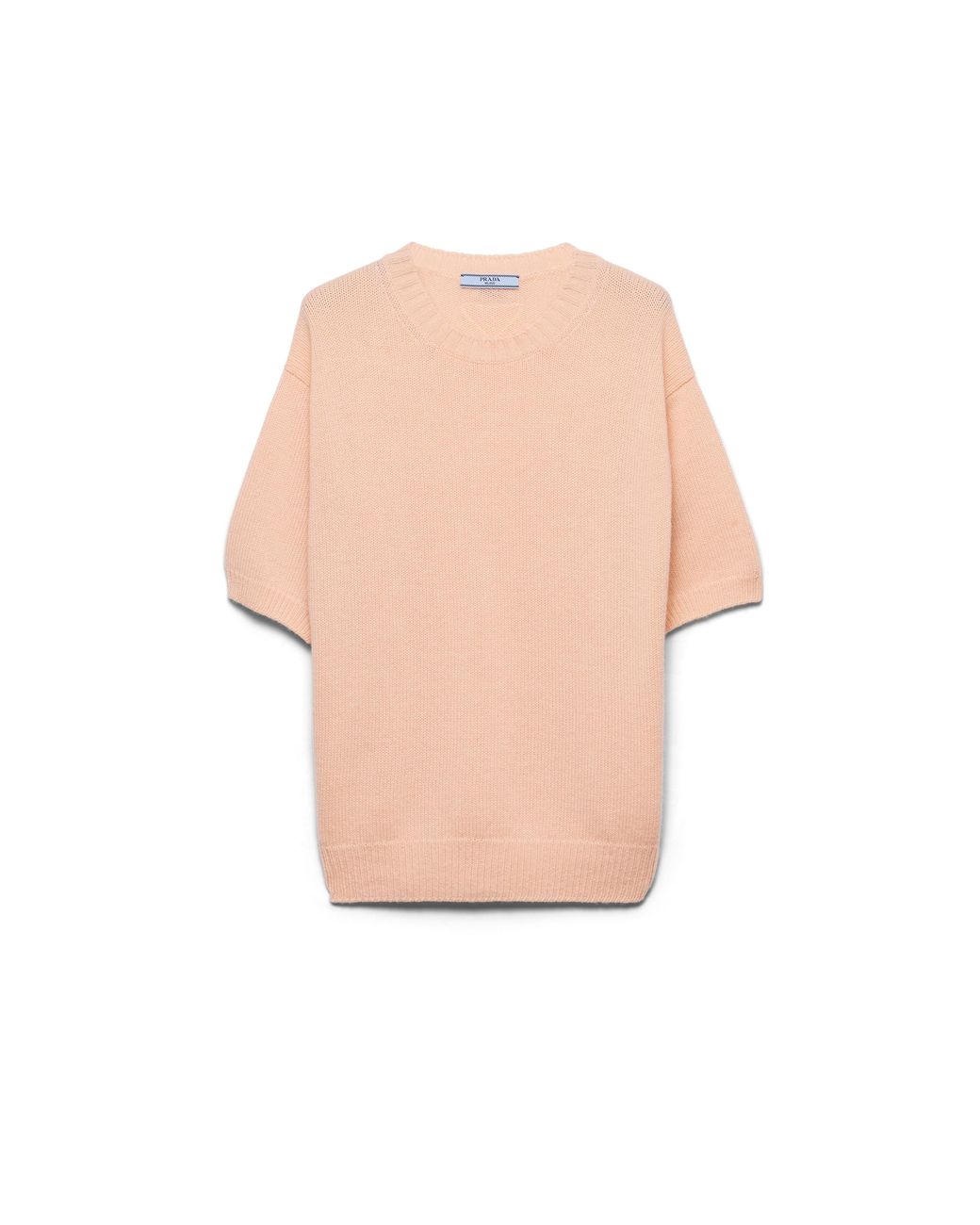 Prada White Wool And Cashmere Crew-Neck Sweater