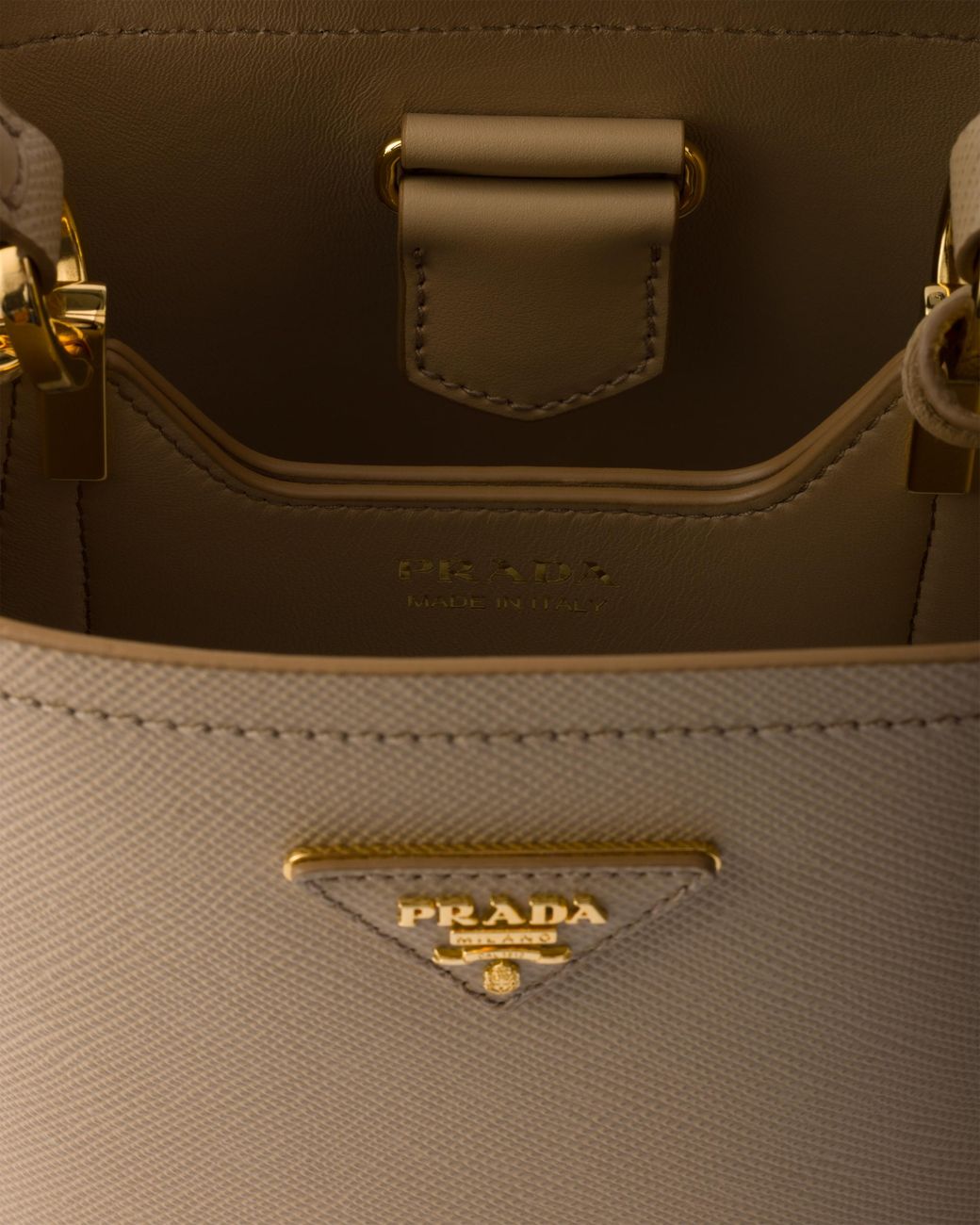 Borsa Panier Mini di Prada in White