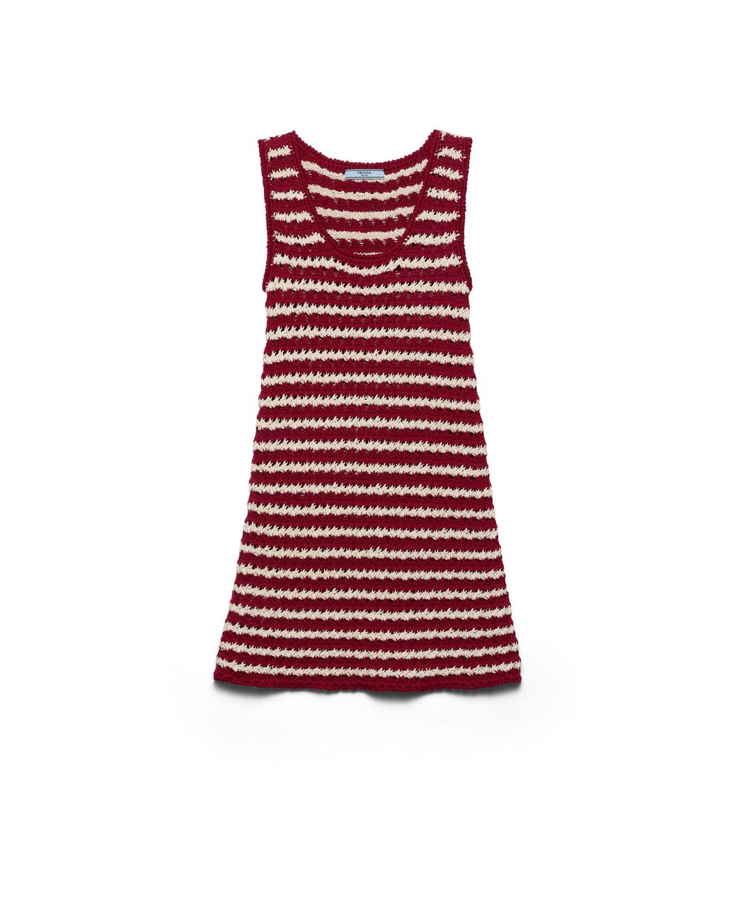 Prada Cotton Crochet Mini-Dress in Red | Lyst Prada Cotton Crochet Mini-Dress in Red | Lyst