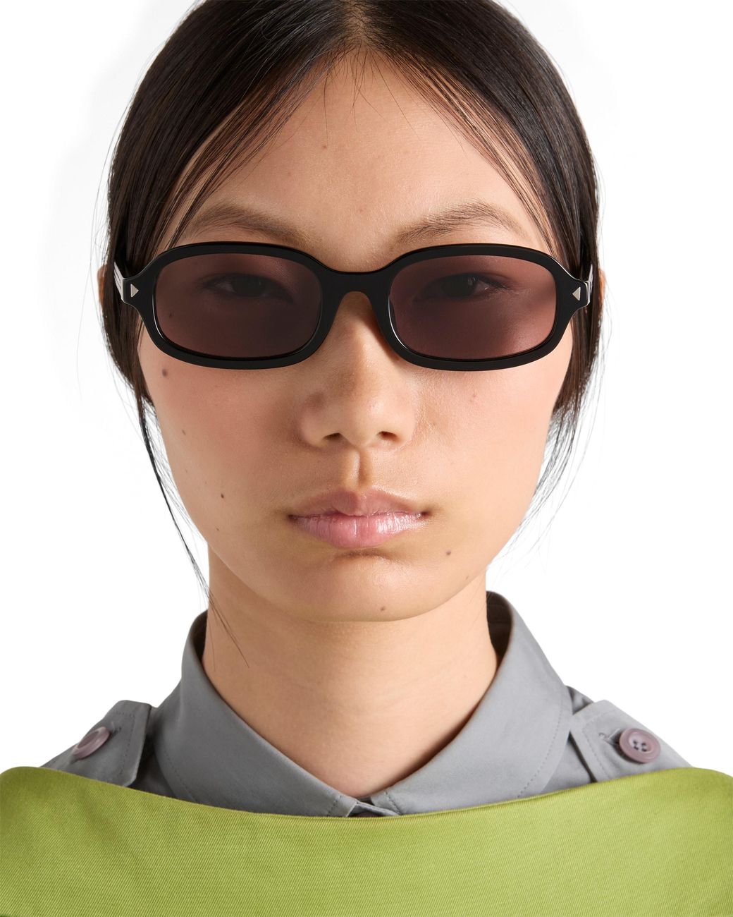 Prada Multicolor Sunglasses With The Iconic Metal Plaque