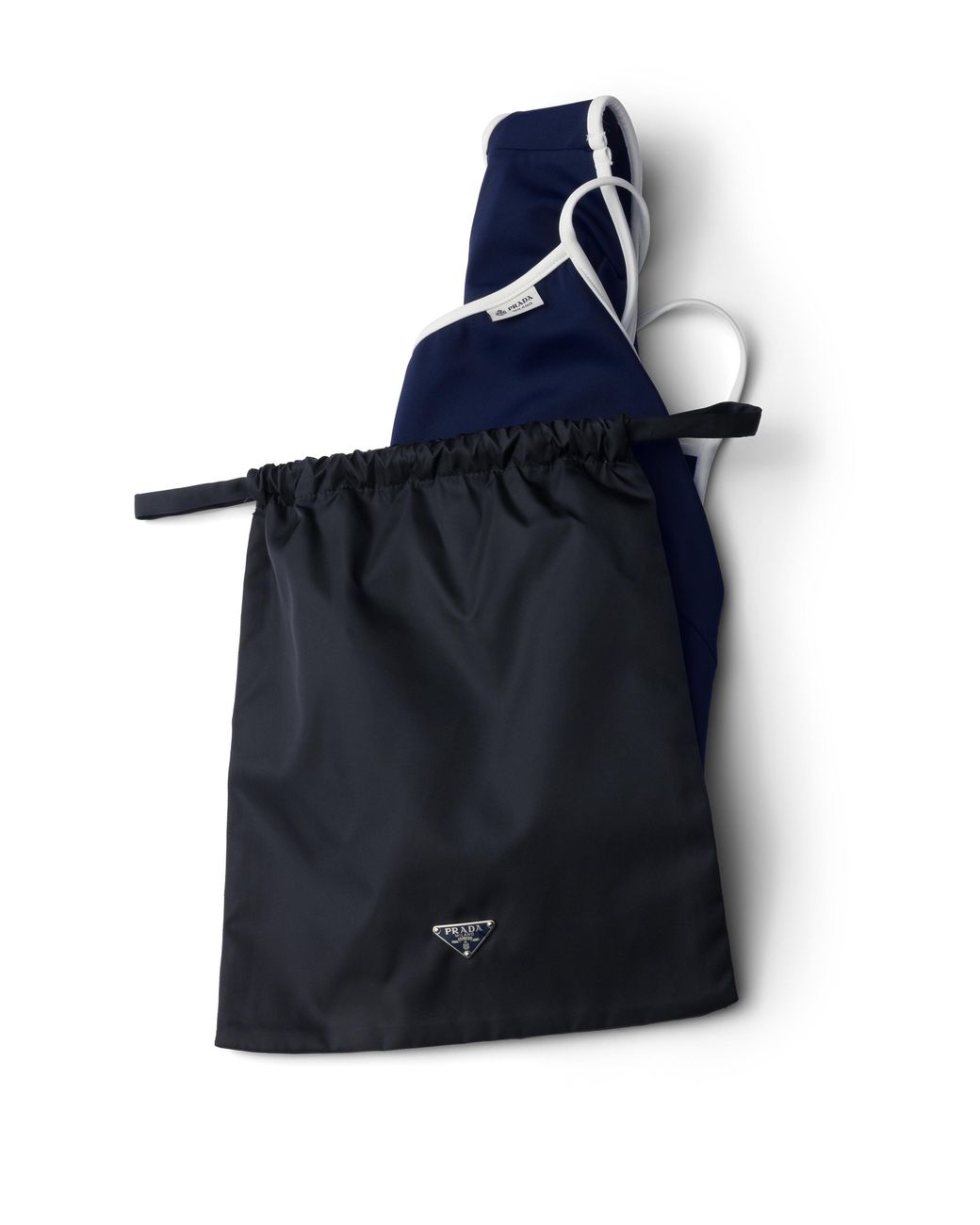 Prada Blue One-Piece Jersey Swimsuit