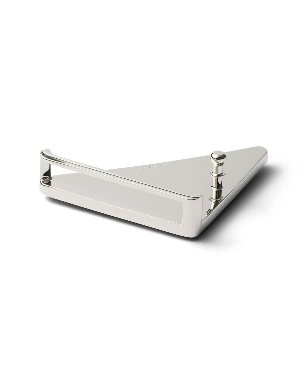Prada White Saffiano Belt Buckle, Chalk for men