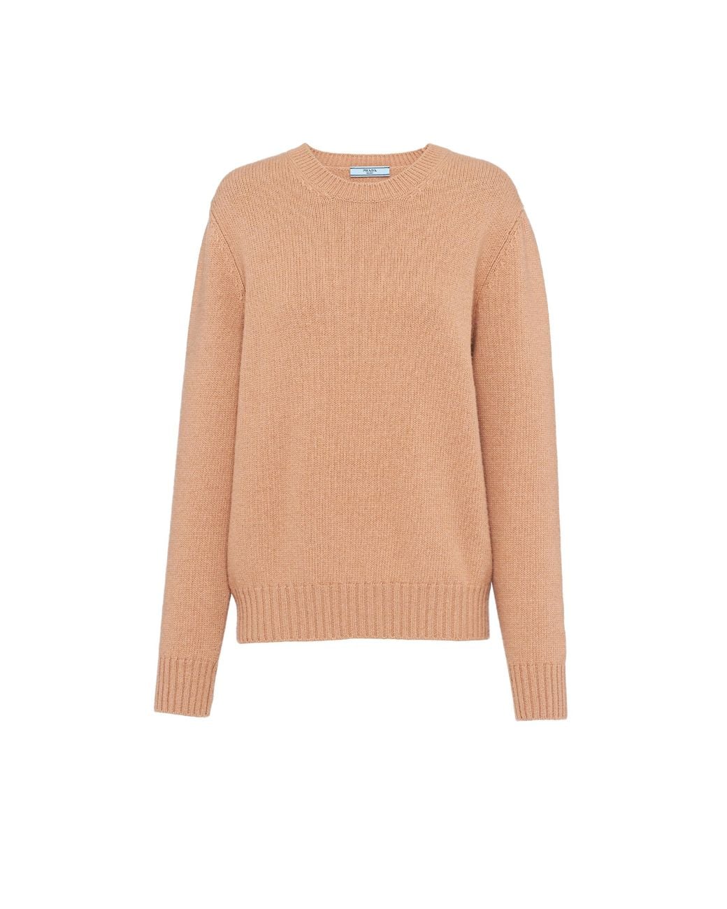 Prada White Wool And Cashmere Crew-neck Sweater