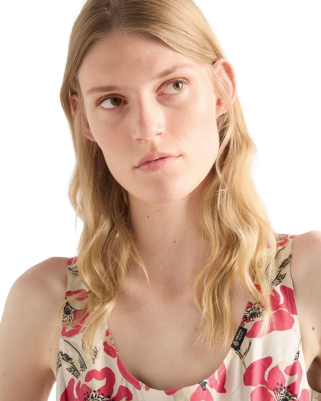 Prada Red Soft Poplin Dress