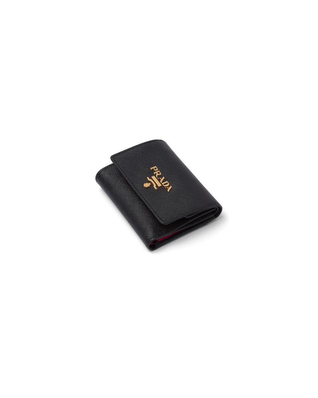 Prada White Small Saffiano Leather Wallet