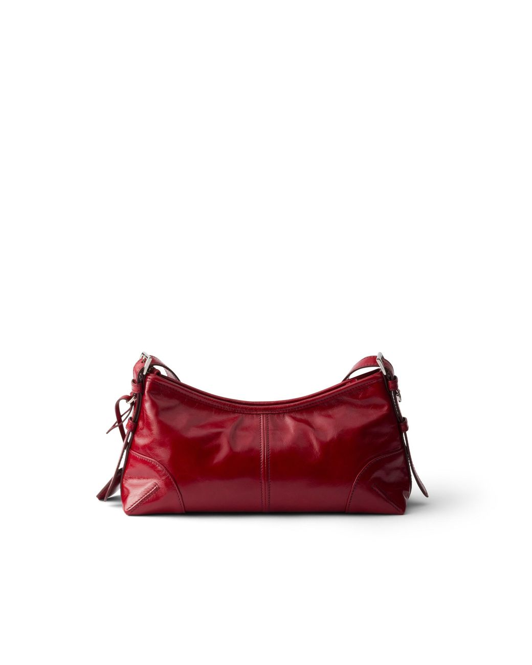 Prada Red Aimèe Medium Leather Shoulder Bag, Ruby