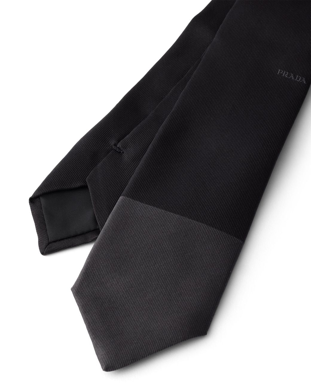 Prada White Silk Tie for men