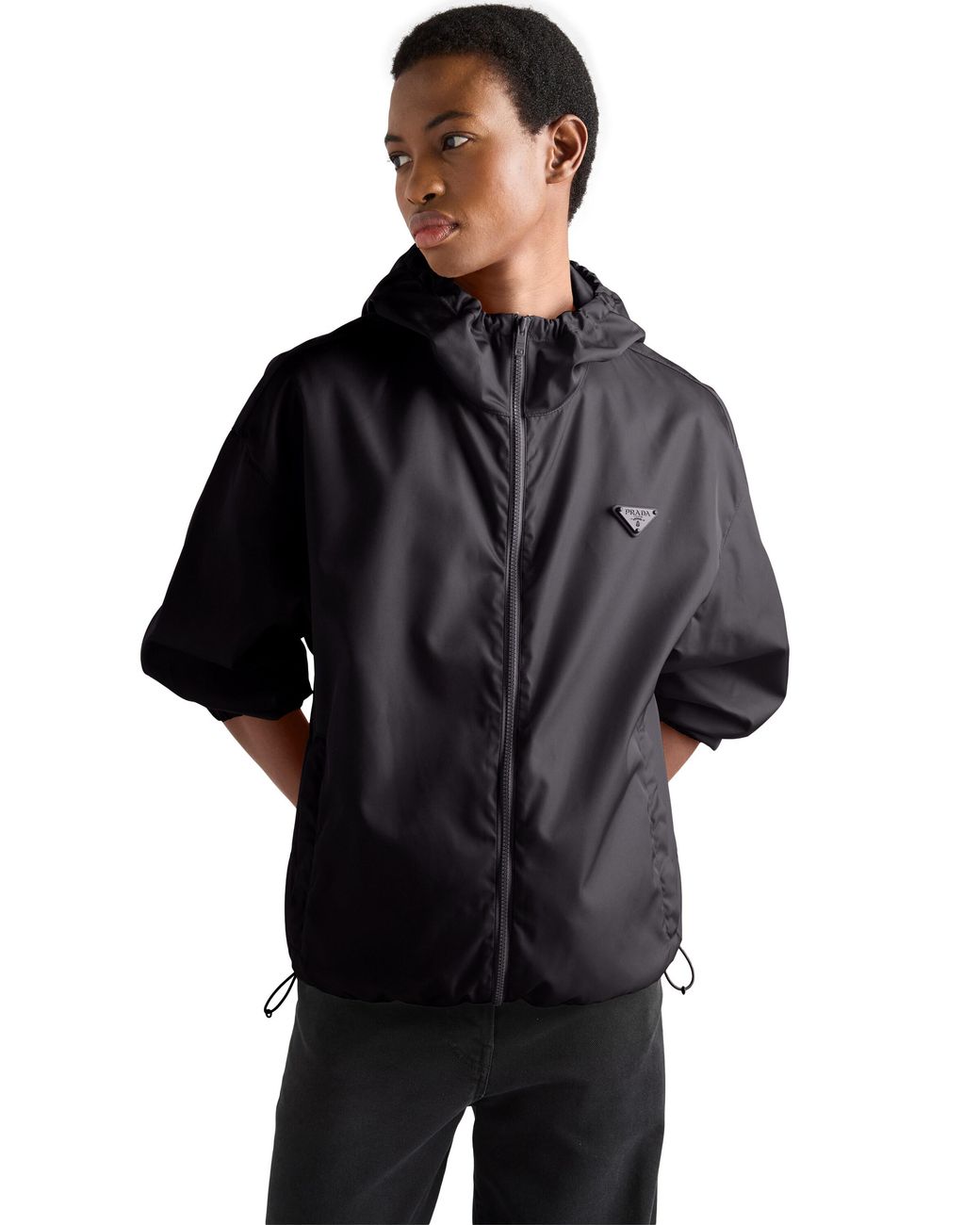 Prada Blue Re-Nylon Rain Jacket