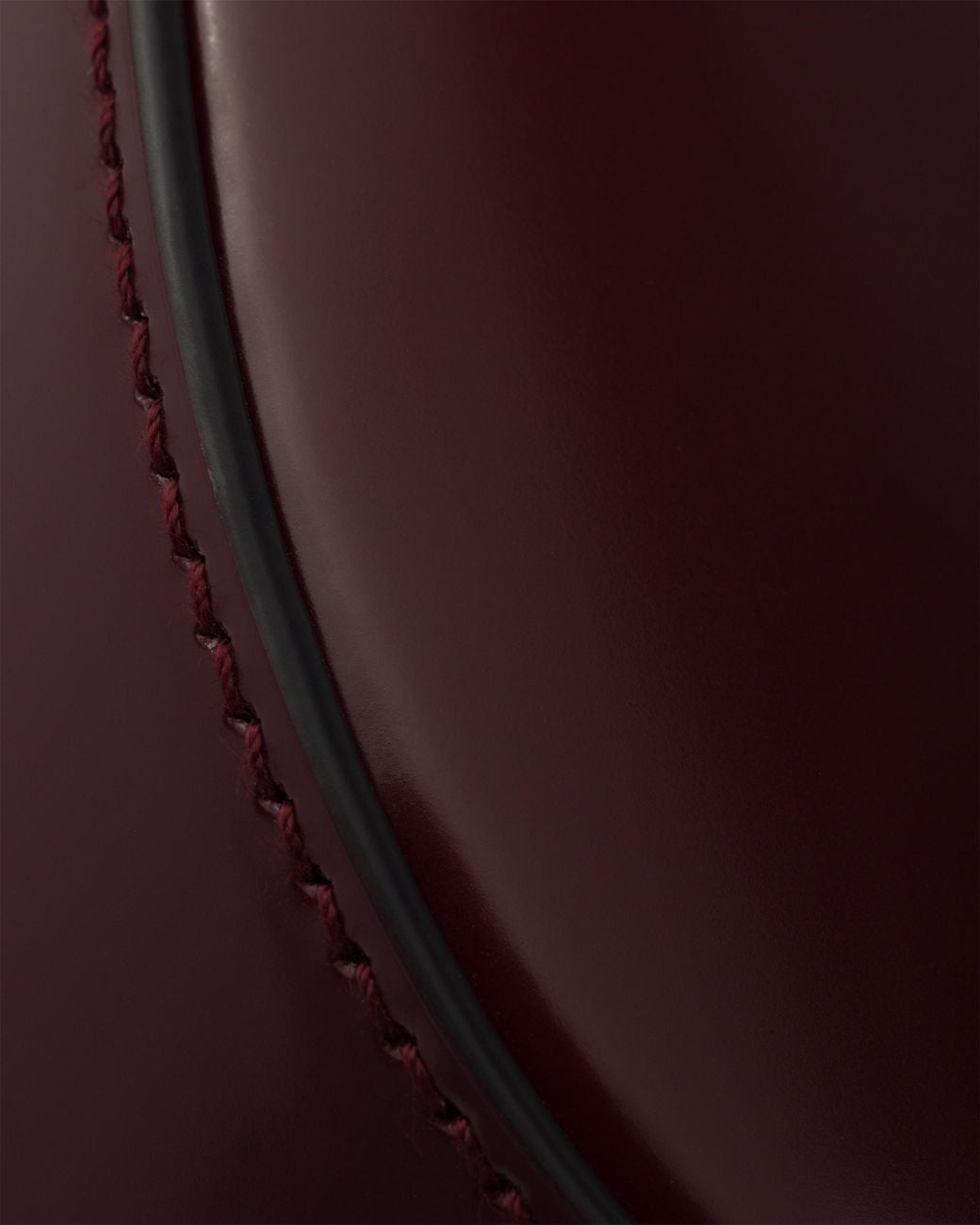 Prada Purple Cleo Brushed Leather Shoulder Bag, Burgundy