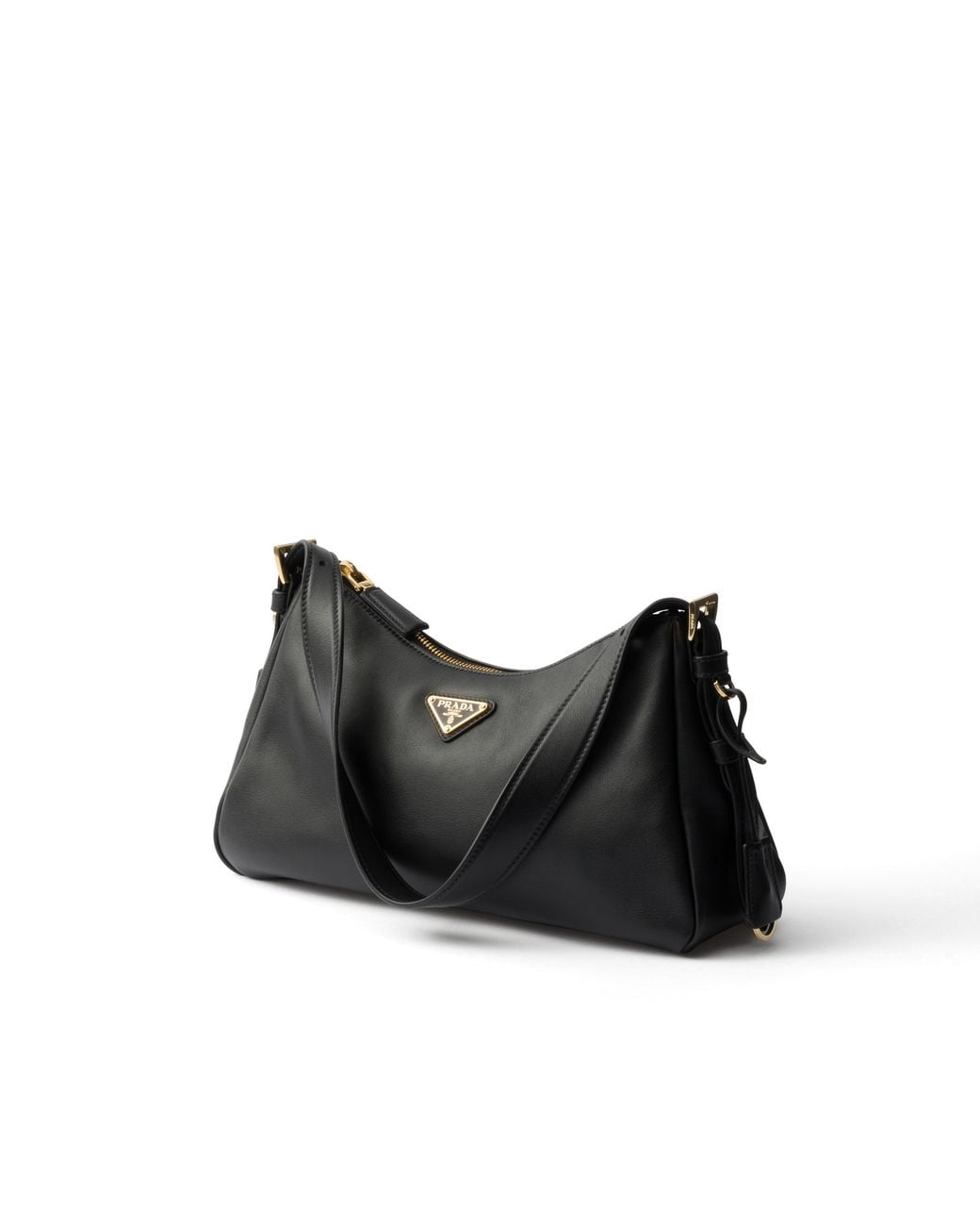 Bolso Bandolera Mediano Aimée De Piel, Mujer Prada de color Black