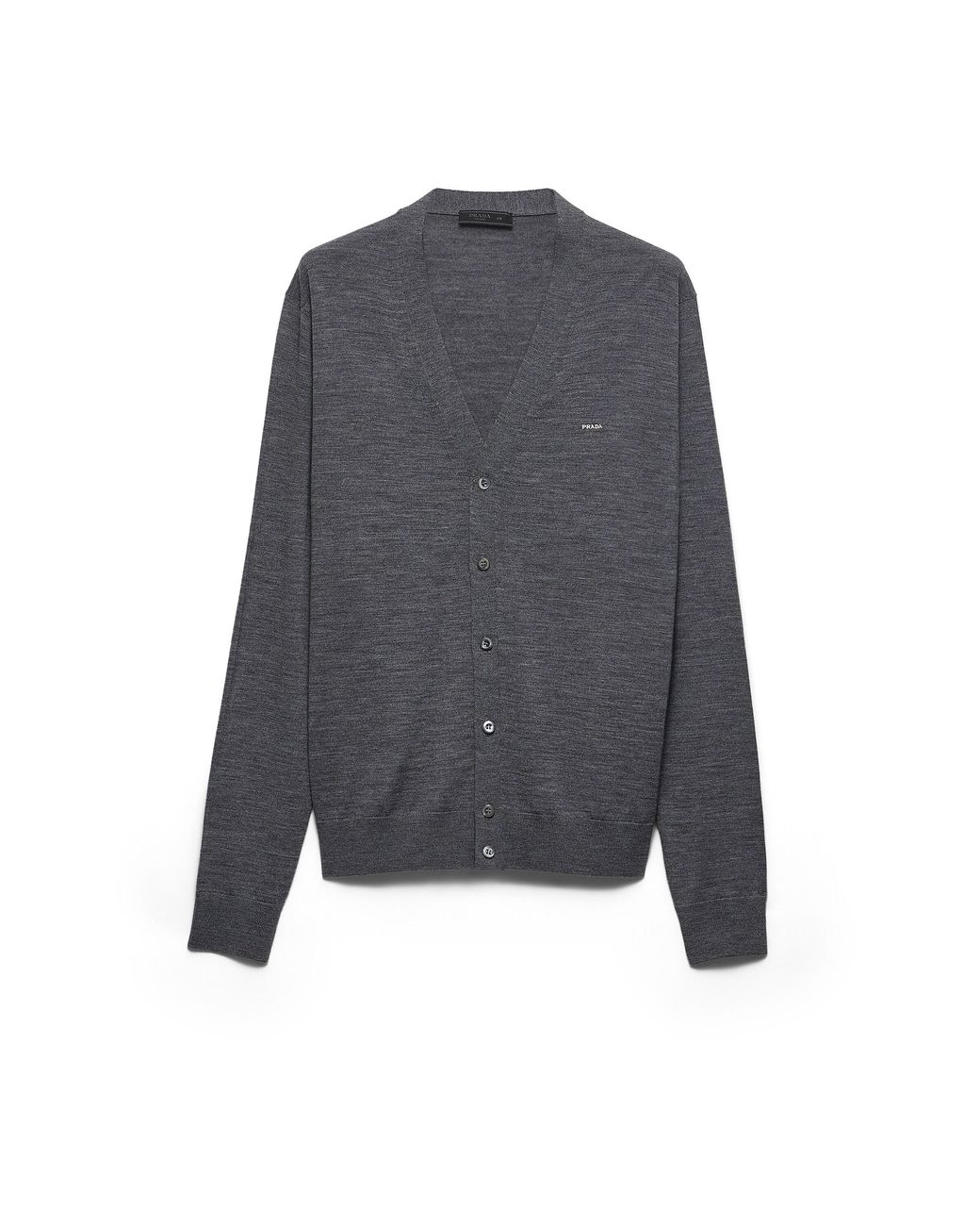Prada Blue Superfine Wool Cardigan for men