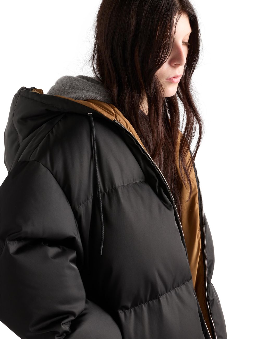 Chaqueta De Plumón En Re-Nylon, Mujer, Talla Prada de color Black