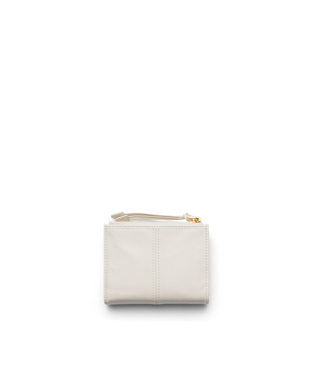 Prada White Small Leather Wallet