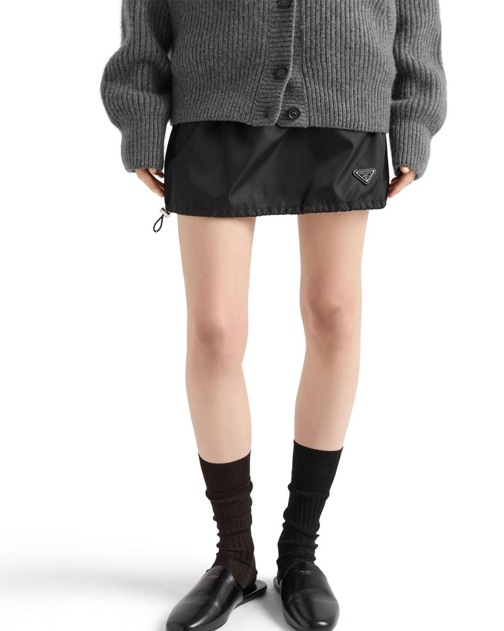 Minifalda De Re-Nylon, Mujer, Talla Prada de color Black