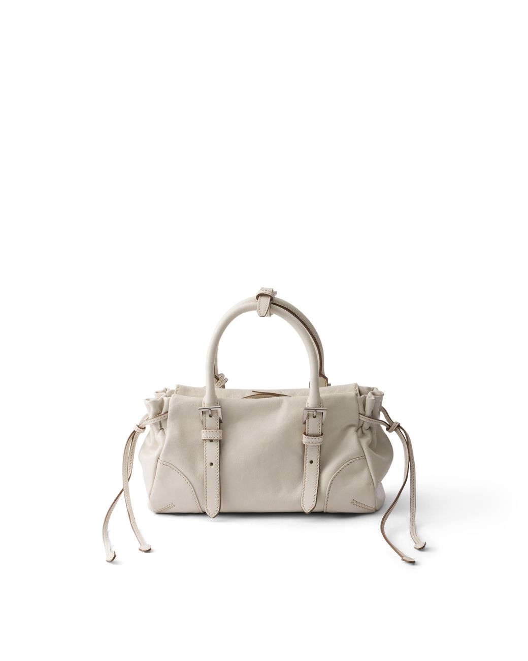 Prada Natural Karin Small Leather Bag