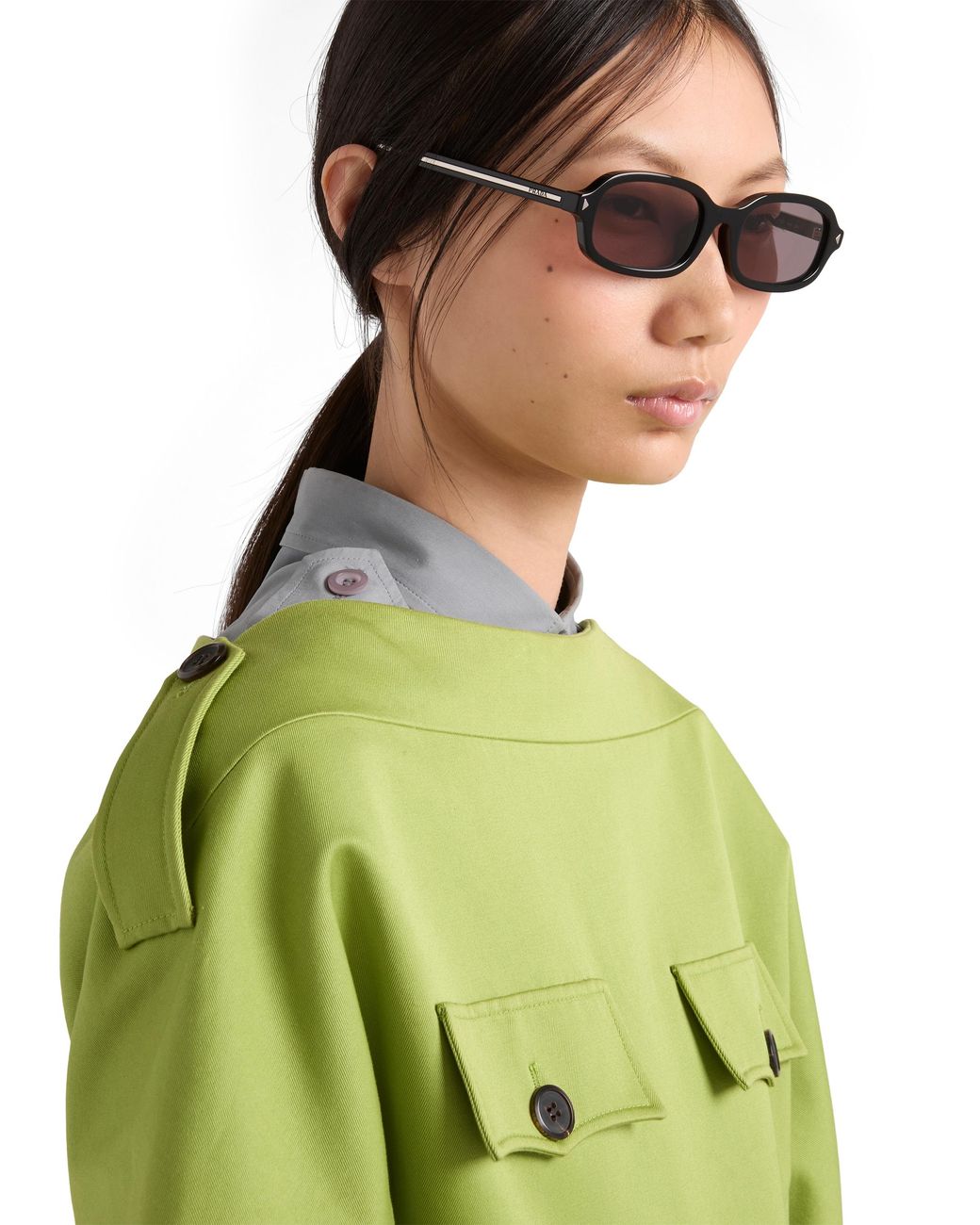 Prada Multicolor Sunglasses With The Iconic Metal Plaque
