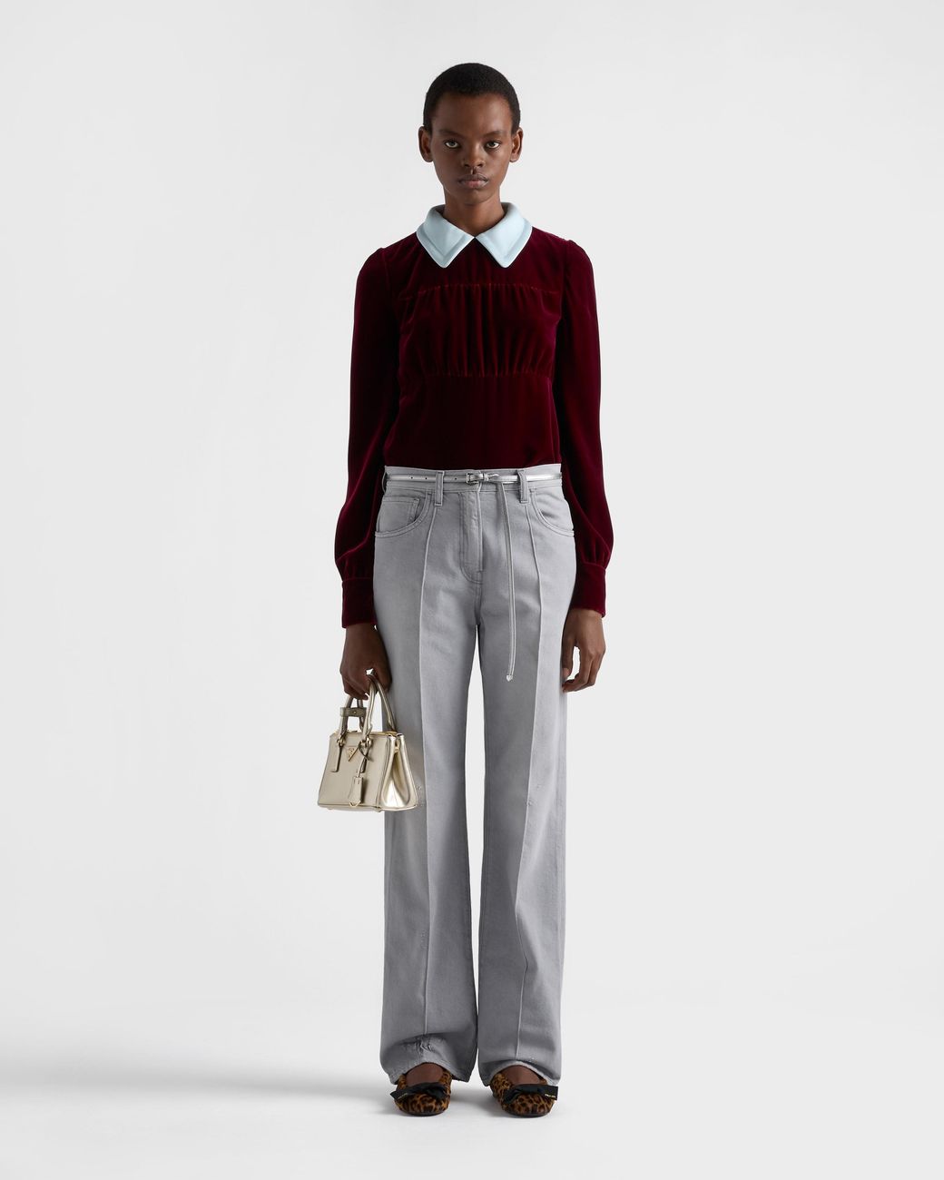 Prada Gray Washed Denim Jeans