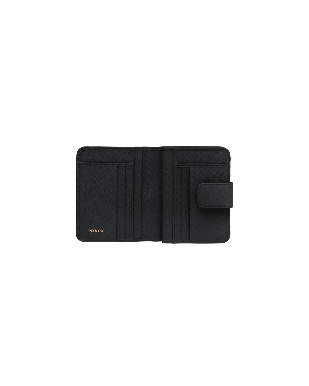 Prada White Small Saffiano Leather Wallet