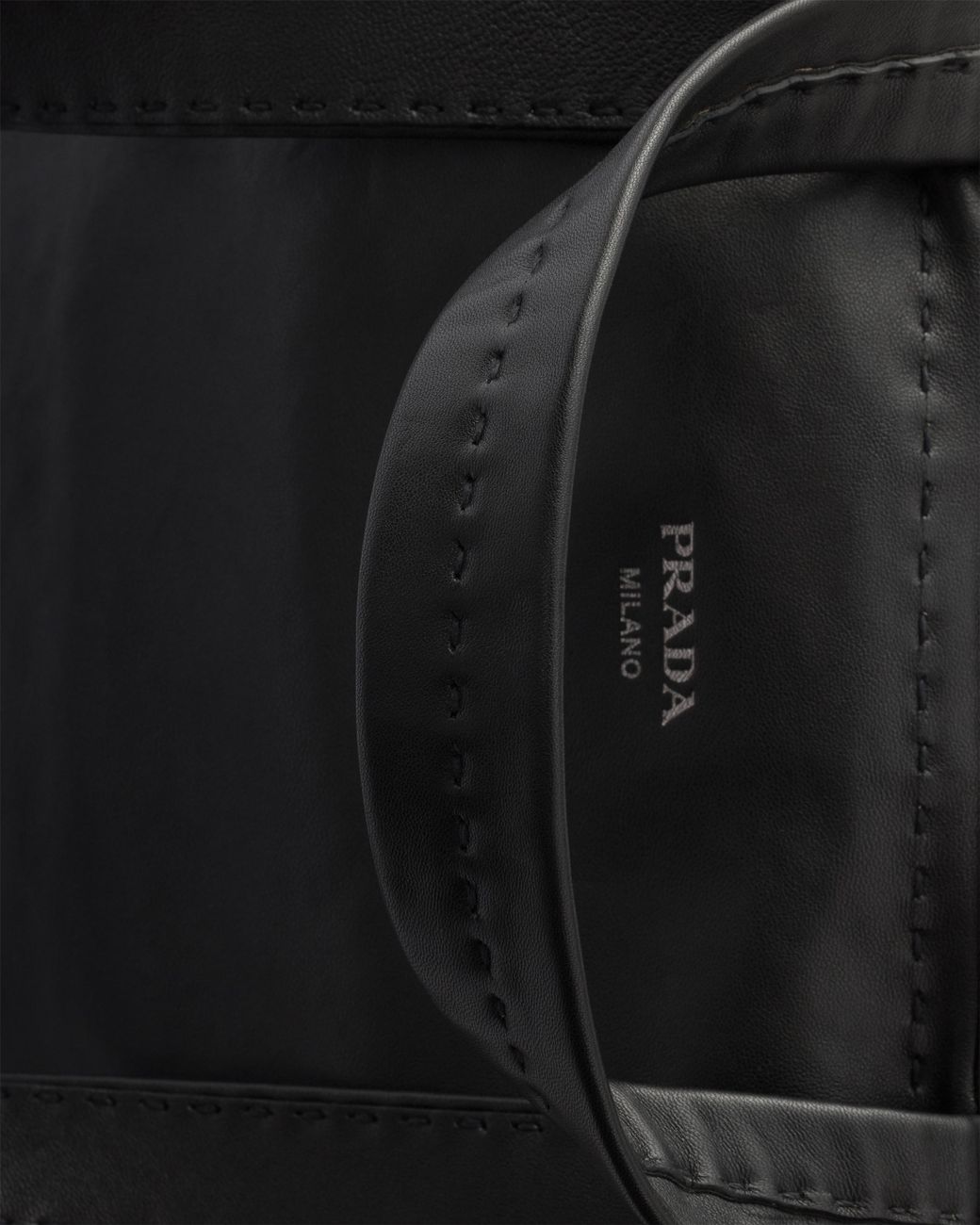 Prada Black Nappa Leather Work Bag for men