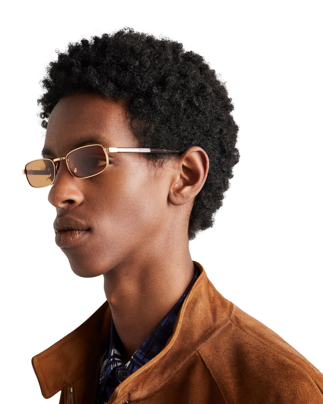 Prada Metallic Sunglasses With The Iconic Metal Plaque for men