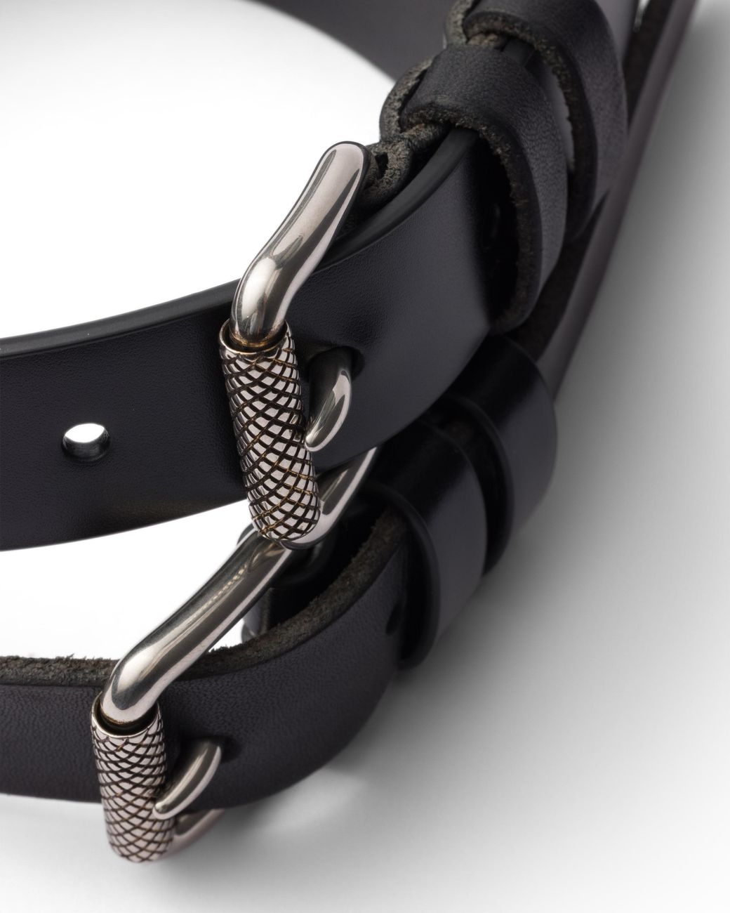 Prada Black Leather Belt