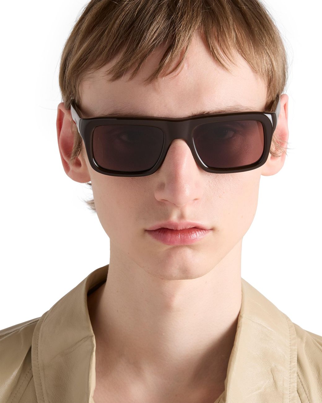 Prada Multicolor Eyewear Collection Sunglasses, Carob Lenses for men