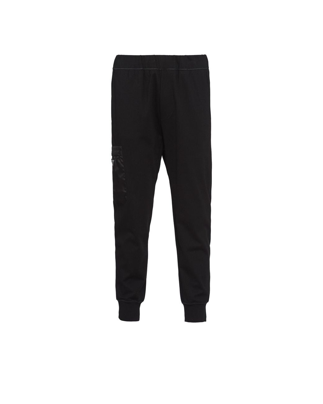 Prada Black Technical Fleece Pants for men